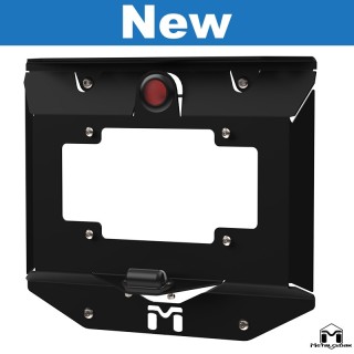 Jeep TJ/LJ Wrangler License Plate Relocation Bracket, Black Powder Coat METALCLOAK