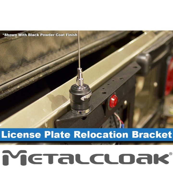Jeep TJ/LJ Wrangler License Plate Relocation Bracket, Black Powder Coat METALCLOAK - view 5