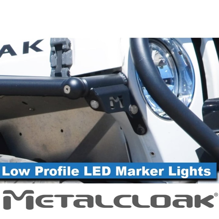 Low Profile LED Marker Lights, TJ/LJ METALCLOAK - view 2