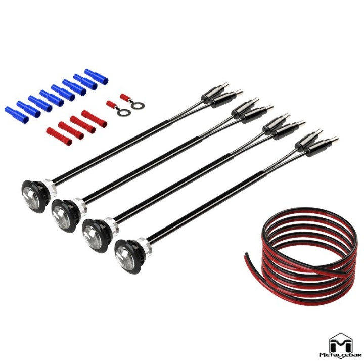 Low Profile LED Marker Lights, TJ/LJ METALCLOAK