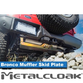UnderCloak Muffler Skid Plate - Ford Bronco 6G | MetalCloak