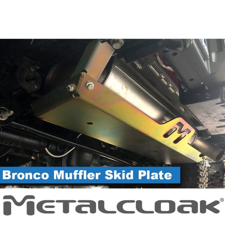 UnderCloak Muffler Skid Plate - Ford Bronco 6G | MetalCloak