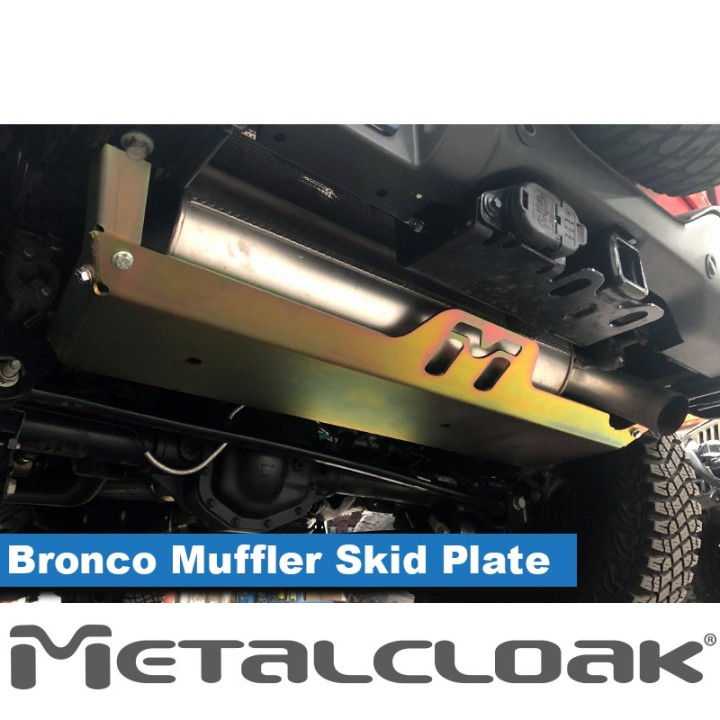 UnderCloak Muffler Skid Plate - Ford Bronco 6G | MetalCloak
