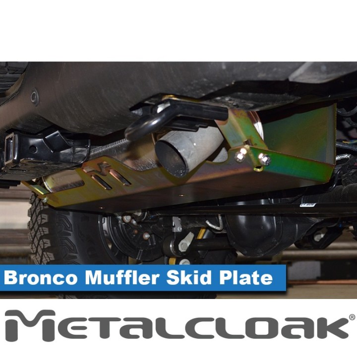 UnderCloak Muffler Skid Plate - Ford Bronco 6G | MetalCloak