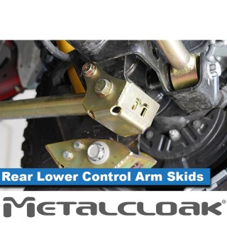 Rear Lower Control Arm Bolt On Skid Plates - Ford Bronco 6G | MetalCloak