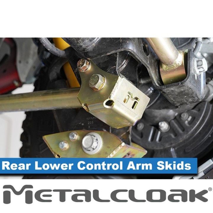 Rear Lower Control Arm Bolt On Skid Plates - Ford Bronco 6G | MetalCloak