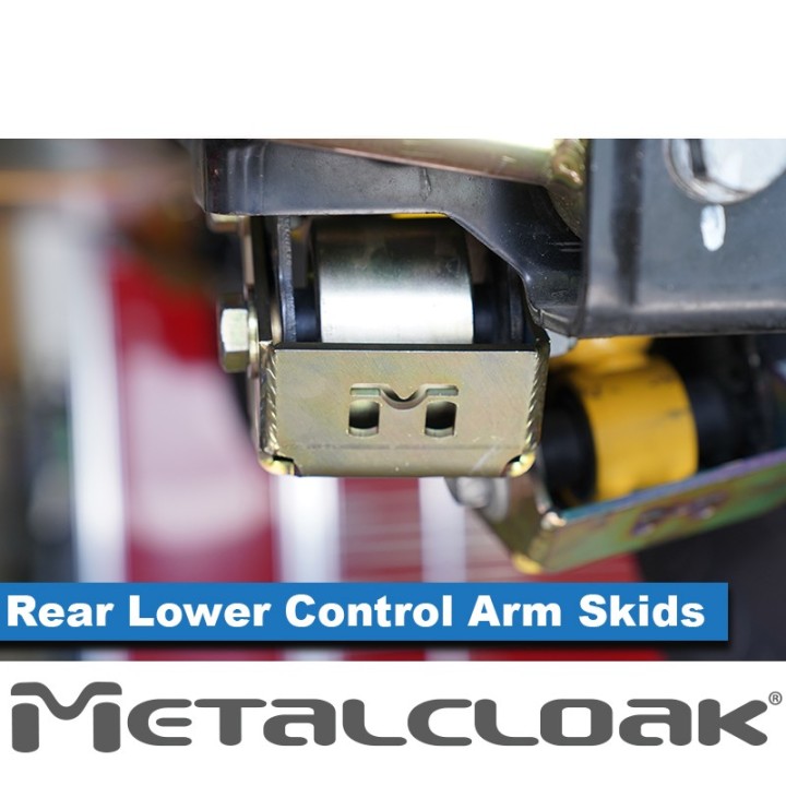 Rear Lower Control Arm Bolt On Skid Plates - Ford Bronco 6G | MetalCloak