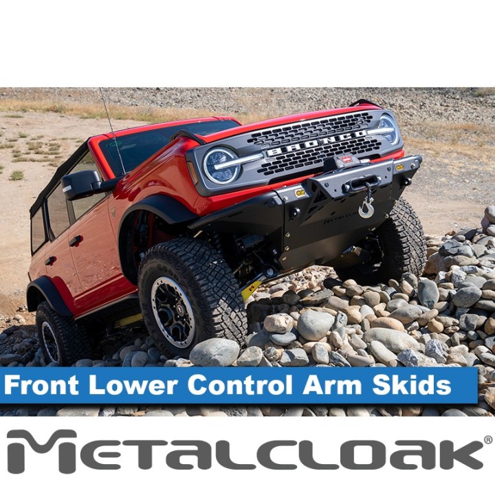 Front Lower Control Arm Skid Plates - Ford Bronco 6G | MetalCloak