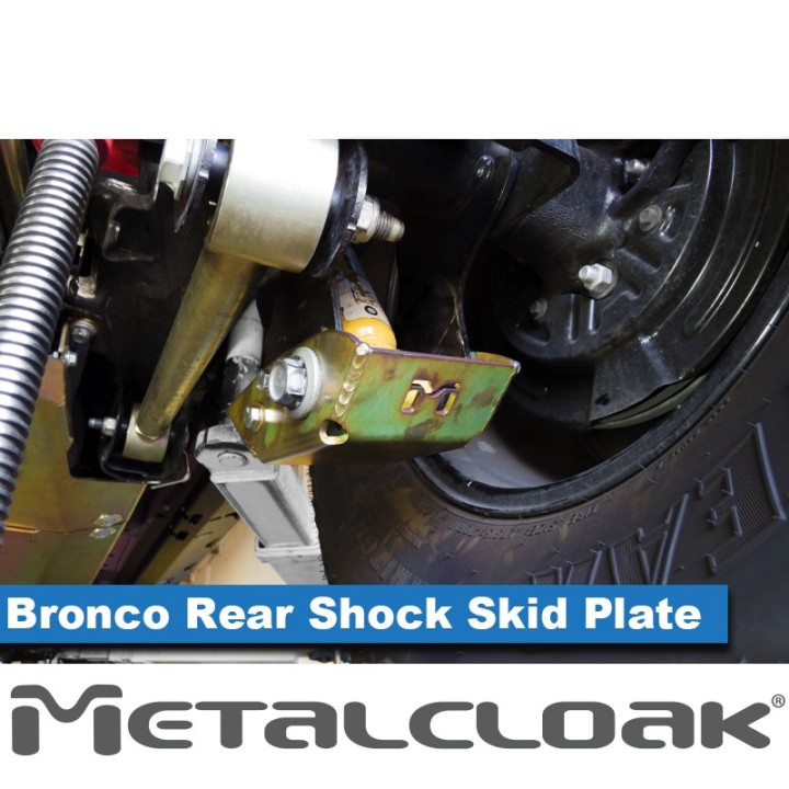 Rear Shock Skid Plates - Ford Bronco 6G | MetalCloak