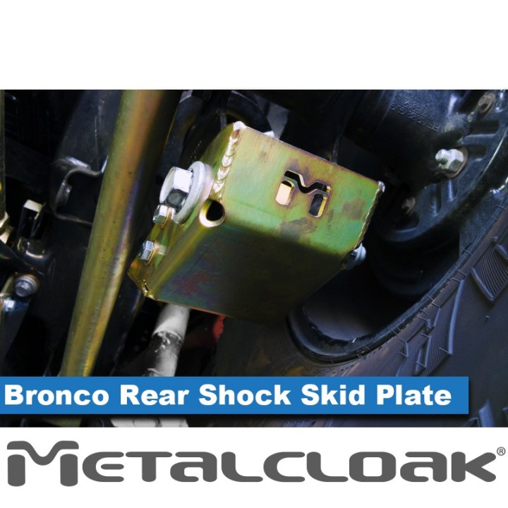 Rear Shock Skid Plates - Ford Bronco 6G | MetalCloak