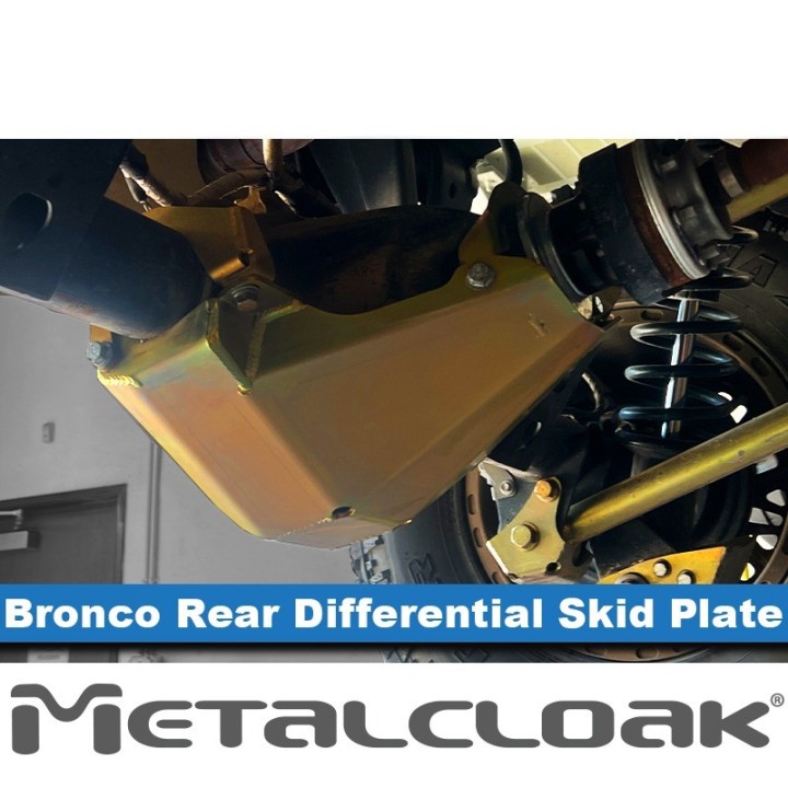 M220 [3rd Gen D44] Rear Differential Skid Plate - Ford Bronco 6G | MetalCloak