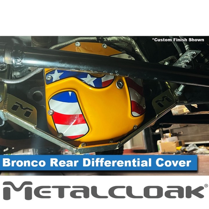 MetalCloak "M" Rear Differential Cover - Ford Bronco 6G | MetalCloak