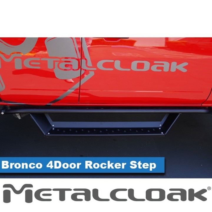 4-Door Bolt-On Rocker Step Kit - Ford Bronco 6G | MetalCloak