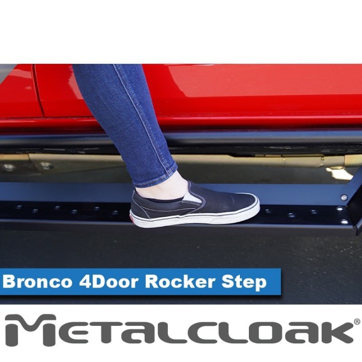 4-Door Bolt-On Rocker Step Kit - Ford Bronco 6G | MetalCloak