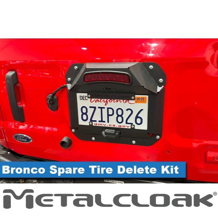 Spare Tire Delete & License Plate Relocation Kit - Ford Bronco 6G | MetalCloak
