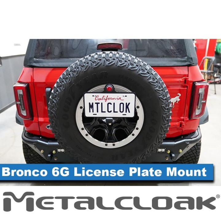 License Plate Mount & 3rd Brake Light Kit - Ford Bronco 6G | MetalCloak