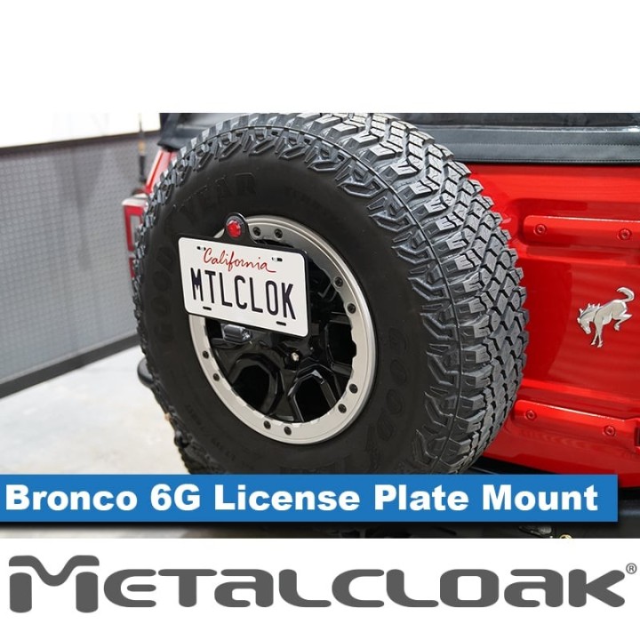 License Plate Mount & 3rd Brake Light Kit - Ford Bronco 6G | MetalCloak