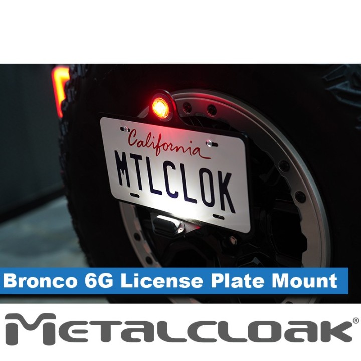 License Plate Mount & 3rd Brake Light Kit - Ford Bronco 6G | MetalCloak