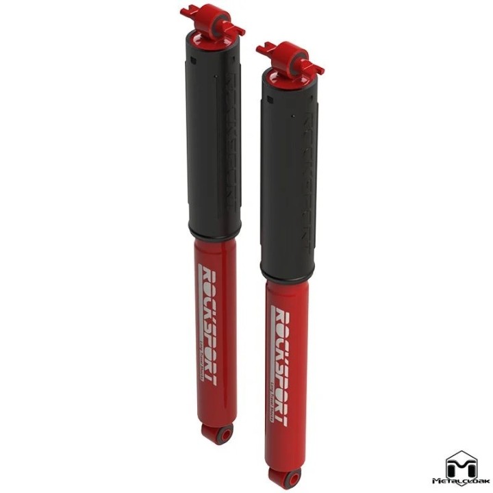 RockSport RED Long Travel Rear Shocks - Jeep Wrangler TJ/LJ | MetalCloak