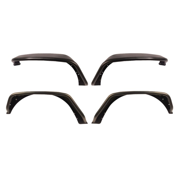 Aluminum Fender Flares Jeep Wrangler JK 28 cm, Set of 4 Nomadtech