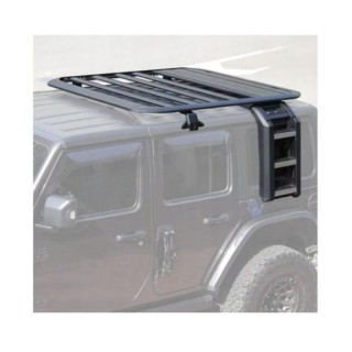Aluminum Platform Roof Rack with Telescoping Ladder, Wrangler JL 2D Nomadtech