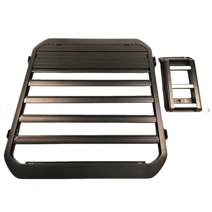 Aluminum Platform Roof Rack with Telescoping Ladder, Wrangler JL 2D Nomadtech - view 2