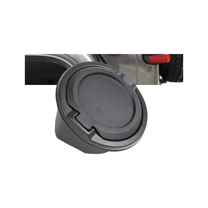 Locking Fuel Filler Door Jeep Wrangler JL, Black Aluminum Nomadtech - view 6