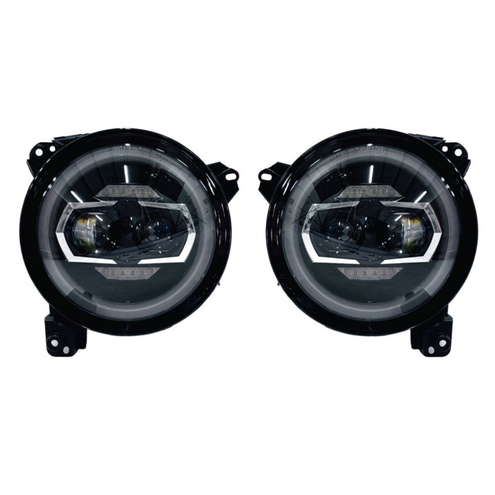9″ LED Headlights Wrangler JL / Gladiator DRL, Pair