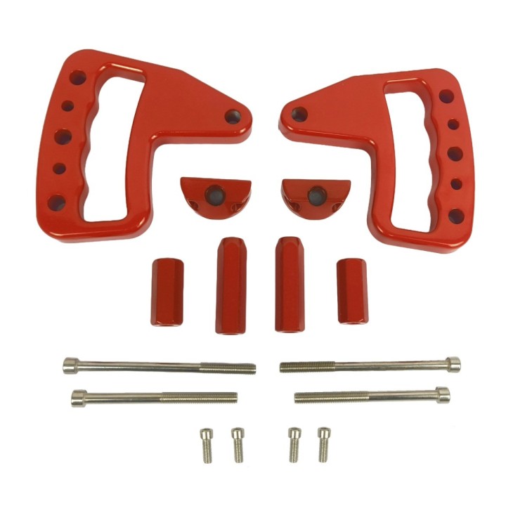 Wrangler JK Front Grab Handles Red (Pair) | Nomadtech