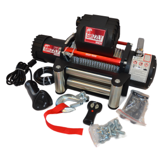 Grizzly Winch 13000 lbs 180:1 Steel Cable IP68 Nomadtech - view 2