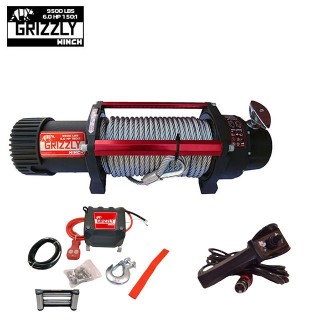 Grizzly Winch 9500 lbs 150:1 Steel Cable Winch 12V Nomadtech - view 2