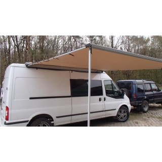 Snakeman 4WD 2.5 m Side Awning with LED Lighting, Sand