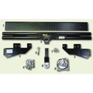 Steel Rear Bumper with Towbar — Mitsubishi L200 ML