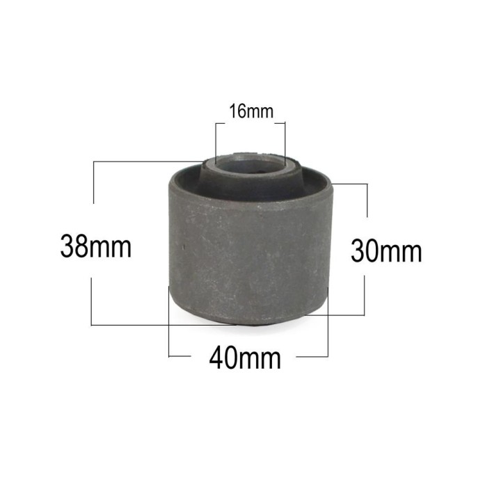 EFS 4x4 Lower Shock Bushing, Bonded Rubber-Steel 38/30×40×16 mm EFS4WD - view 2