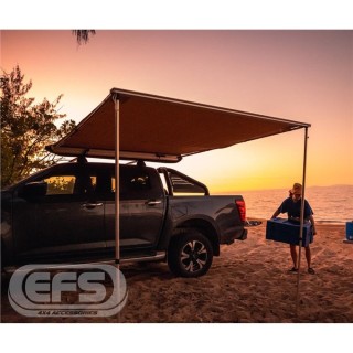 EFS Side Awning 2.5 x 2.5 m, 280 GSM Ripstop Canvas, Sand EFS4WD