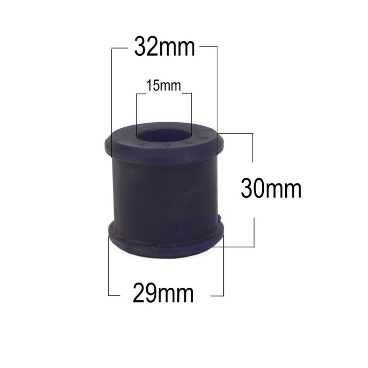 EFS Lower Shock Absorber Bush, 80 Duro Polyurethane, 30 x 32/29 x 15 mm EFS4WD - view 2
