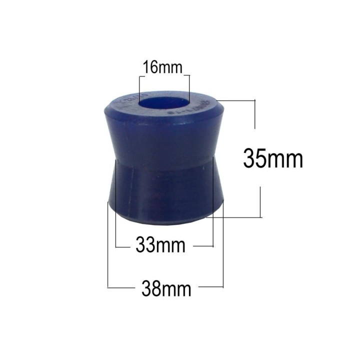EFS shock absorber bush, 80 Duro polyurethane — 16 mm upper mount EFS4WD - view 2