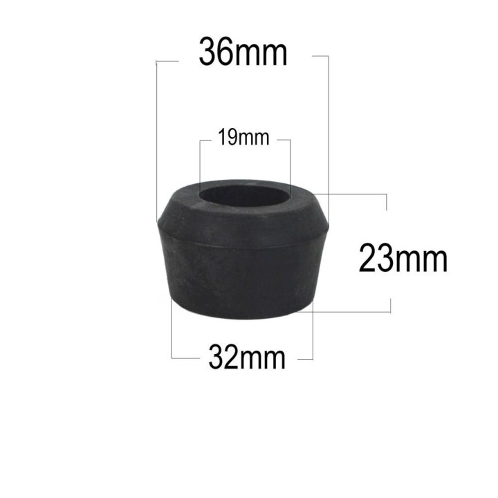 EFS rubber shock absorber half-bush — 19 mm bore, 40/32 x 52 x 16 mm EFS4WD - view 2