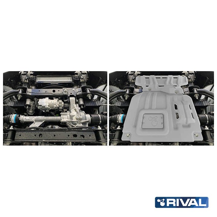 Engine Skid Plate Ford Ranger, Everest 2022- 4 mm alu