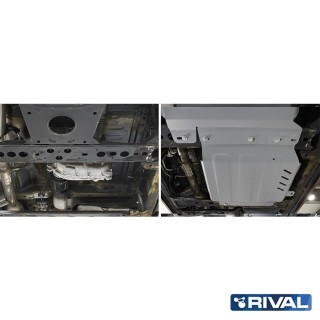 Rival Transfer Case Protection Plate Aluminium 6 mm — Nissan Navara, Frontier, Pathfinder R51, Mercedes X-Class - view 2