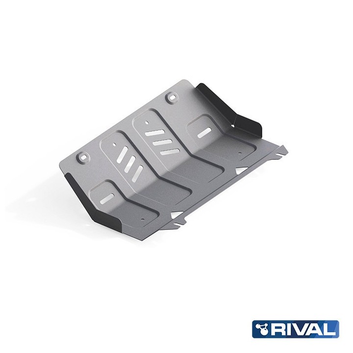 Rival Radiator Protection Plate Aluminium 6 mm — Mitsubishi L200 2015-2023, Pajero Sport 2016-, Fiat Fullback 2016-2020
