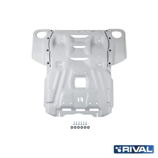 Rival Radiator and Engine Protection Plate, Aluminium 6 mm, Toyota Hilux 2017- 2.8d / Fortuner
