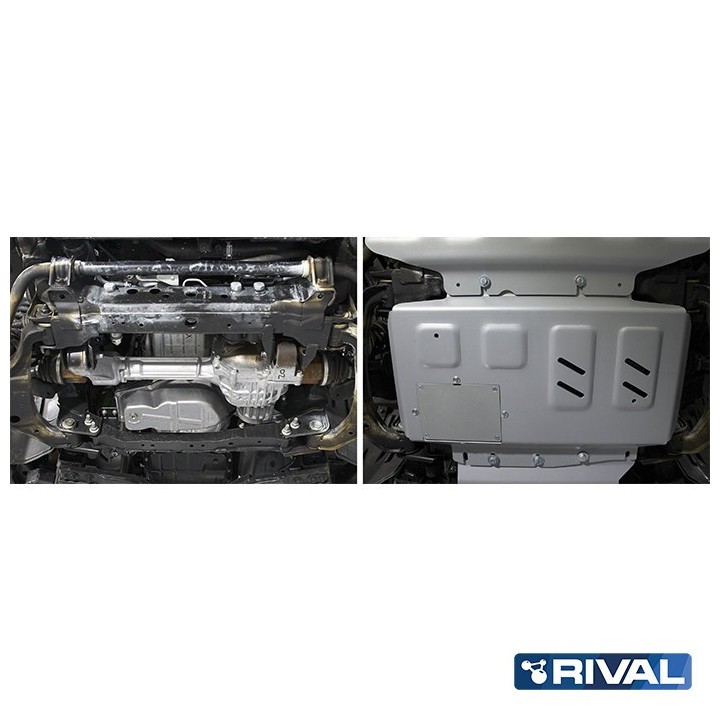 Rival Engine Protection Plate Aluminium 6 mm — Nissan Navara D23/D40, Frontier, Pathfinder R51, Mercedes X-Class - view 2
