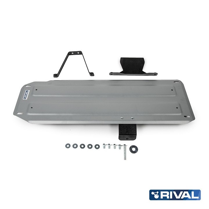 Rival Fuel Tank Protection Plate, Aluminium 6 mm, Mitsubishi L200 2006-2023, 2.5 and 2.4 Diesel