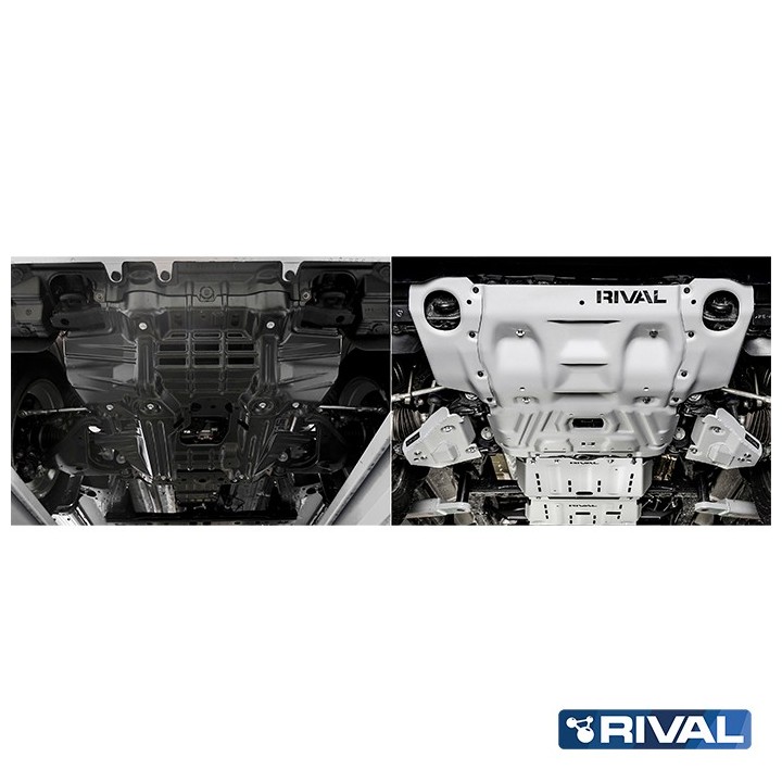 Rival Radiator and Engine Protection Plate, Aluminium 6 mm, Toyota Hilux 2017- 2.8d / Fortuner - view 5