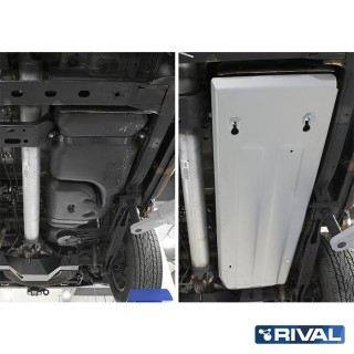Rival Fuel Tank Protection Plate, Aluminium 6 mm, Nissan Navara (Frontier) 2014-2019 2.3d - view 2