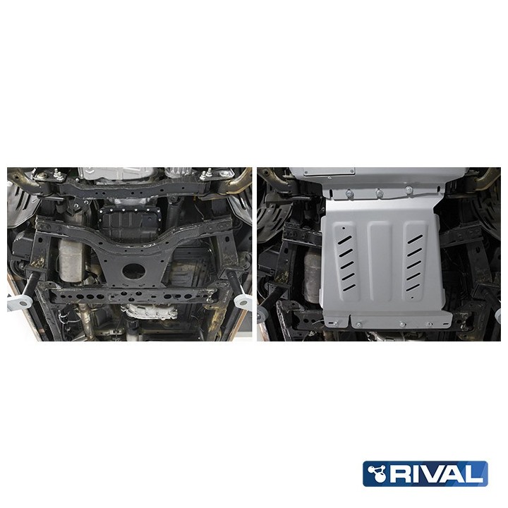Rival Gearbox Protection Plate, Aluminium 6 mm, Nissan Navara D23 and D40, Frontier, Pathfinder R51 - view 2