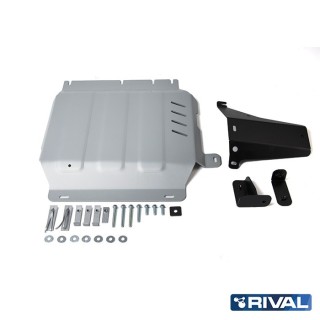 Rival Transfer Case Protection Plate, Aluminium 6 mm, Nissan Navara (Frontier) D23 / D40