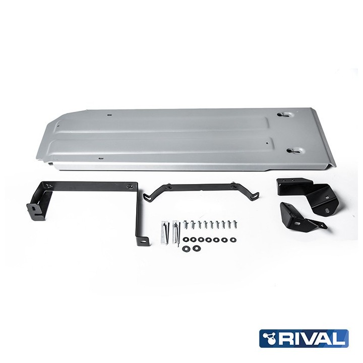 Rival Fuel Tank Protection Plate, Aluminium 4 mm, Nissan Navara (Frontier) 2014-2019 2.3d