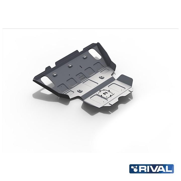 Rival Radiator and Engine Protection Plate, Aluminium 4 mm, Toyota Hilux 2005-2011, 2011-2015